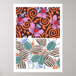 VINTAGE BLUME II POSTER