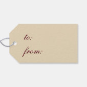 VINTAGE BLUME III GESCHENKANHÄNGER (Rückseite Horizontal)