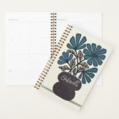 Vintage Blume in Blau Planer (Anzeige)