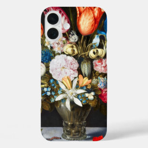 Vintage Blume in einem Glas von Ambrosius Bosschae iPhone 16 Plus Hülle