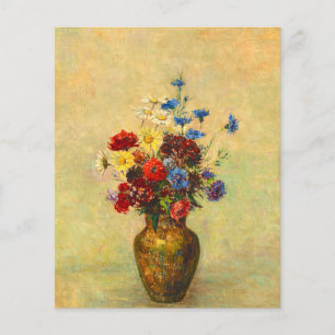 Vintage Blume in einer Vase (1910) von Odilon Redo