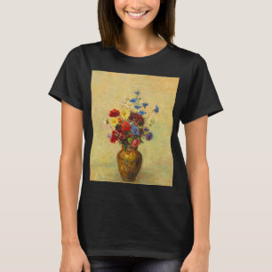 Vintage Blume in einer Vase (1910) von Odilon Redo T-Shirt