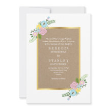 Vintage Blume in Rosa und Aqua, Hochzeit von Kraft