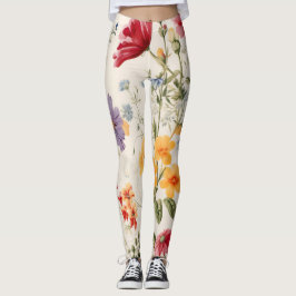 Vintage Blume in sanften Farben Leggings