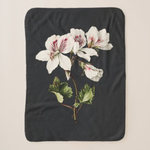 Vintage Blume in Weiß und Rosa Sherpadecke