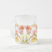 Vintage Blume Kaffeepause Tasse (Vorderseite Links)