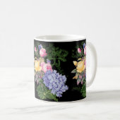 Vintage Blume Kaffeepause Tasse (VorderseiteRechts)