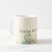Vintage Blume Kaffeetasse (Vorderseite Links)