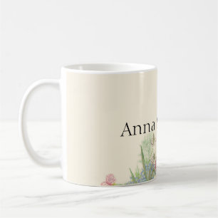 Vintage Blume Kaffeetasse