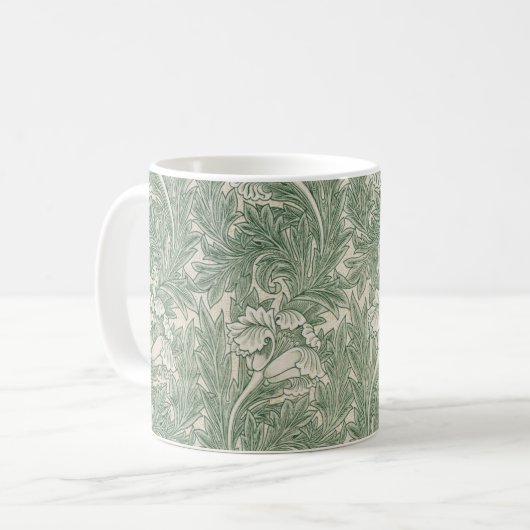 Vintage Blume Kaffeetasse (Vorderseite Links)