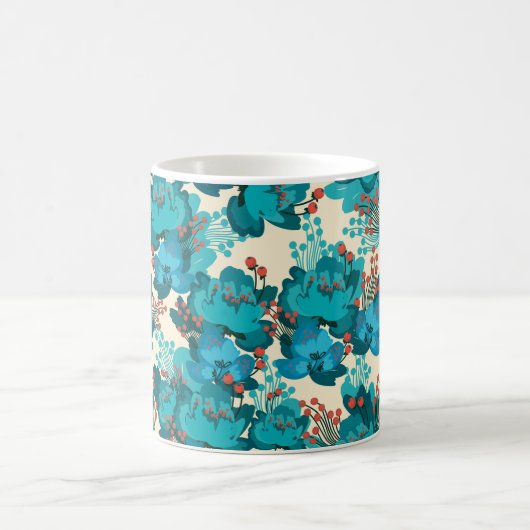 Vintage Blume Kaffeetasse (Mittel)