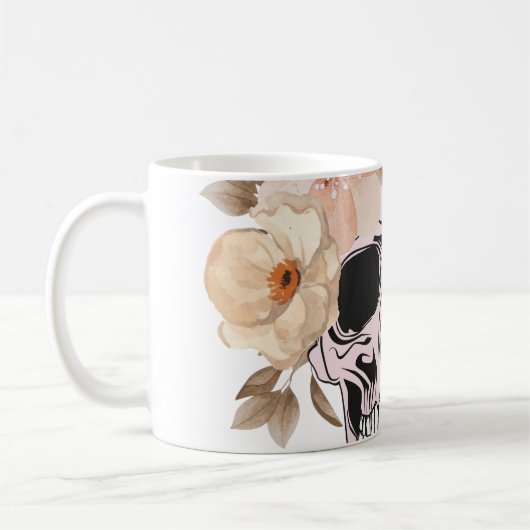 VINTAGE BLUME KAFFEETASSE (Links)
