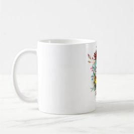 Vintage Blume Kaffeetasse
