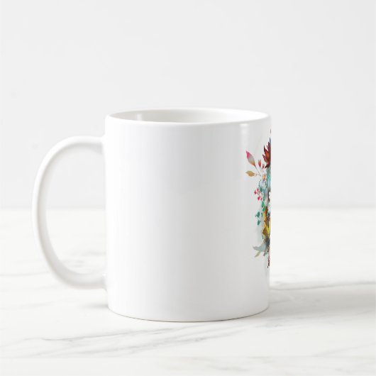 Vintage Blume Kaffeetasse (Links)