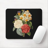 Vintage Blume, Kamelien und Narzissen, Redoute Mousepad (Mit Mouse)