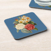 Vintage Blume, Kamelien und Narzissen, Redoute Untersetzer (Linke Seite)