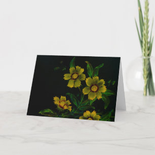Vintage Blume Karte