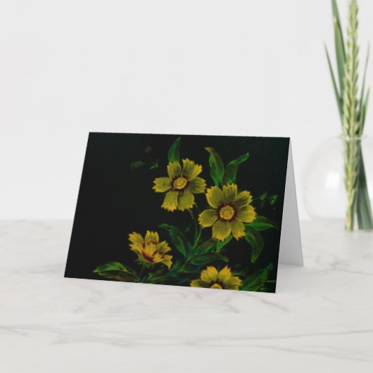 Vintage Blume Karte (Vorderseite)