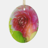 Vintage Blume Keramik Ornament (Rechts)