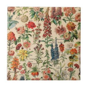 Vintage Blume Keramik Tile Fliese