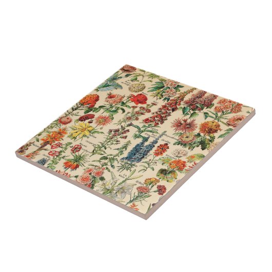Vintage Blume Keramik Tile Fliese (Seite)