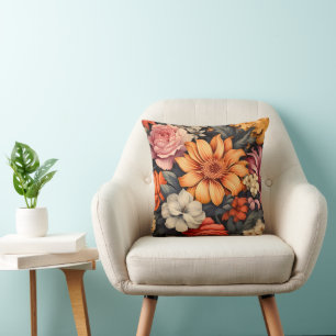 Vintage Blume Kissen