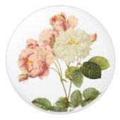 Vintage Blume Knöpfe 2 Keramikknauf (Vorderseite)