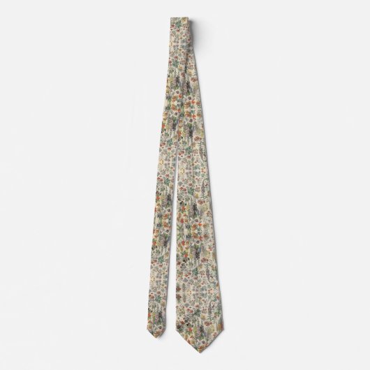 Vintage Blume Krawatte (Rückseite)