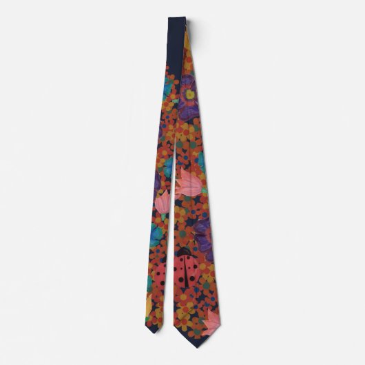 Vintage Blume Krawatte (Rückseite)