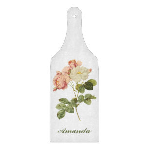 Vintage Blume, kundenspezifische Mono-Schnittplatt Schneidebrett