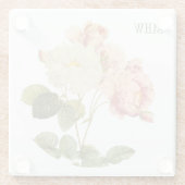 Vintage Blume kundenspezifischer Untersetzer aus M (Rückseite)