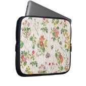 Vintage Blume Laptopschutzhülle (Vorne Rechts)