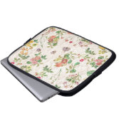 Vintage Blume Laptopschutzhülle (Vorne Knopf)