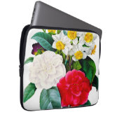 Vintage Blume Laptopschutzhülle (Vorne Rechts)