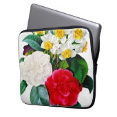 Vintage Blume Laptopschutzhülle (Vorderseite Links)