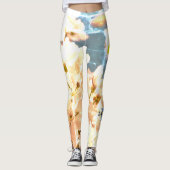 Vintage Blume Leggings (Vorderseite)