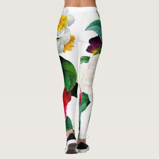 Vintage Blume Leggings (Rückseite)