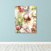 Vintage Blume Leinwanddruck (Insitu (Holzboden))