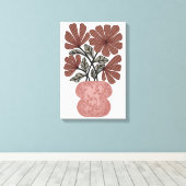 Vintage Blume Leinwanddruck (Insitu (Holzboden))