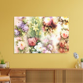 Vintage Blume Leinwanddruck (Insitu (Wohnzimmer))