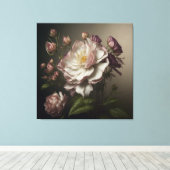 Vintage Blume Leinwanddruck (Insitu (Holzboden))