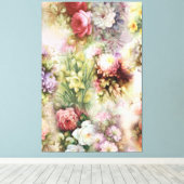 Vintage Blume Leinwanddruck (Insitu (Holzboden))