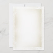 Vintage Blume Liebe Hochzeit Einladung (Rückseite)