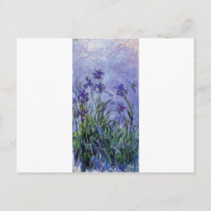 Vintage Blume lilac-irises-1917 monet. Postkarte