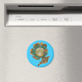 Vintage Blume Magnet (In Situ (Geschirrspüler))