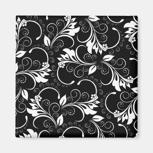 Vintage Blume Magnet (Vorne)