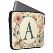 Vintage Blume Medley: Benutzerdefiniert Laptopschutzhülle (Vorne Rechts)
