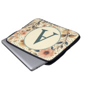Vintage Blume Medley: Benutzerdefiniert Laptopschutzhülle (Vorne Knopf)