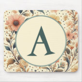 Vintage Blume Medley: Benutzerdefiniert Mousepad (Vorne)