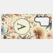 Vintage Blume Medley: Benutzerdefiniert Samsung Galaxy Hülle (Rückseite (Horizontal))
